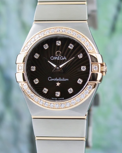 (image for) UNWORN OMEGA LADY SIZE 18K ROSE GOLD & STEEL CONSTELLATION / 12325276063001